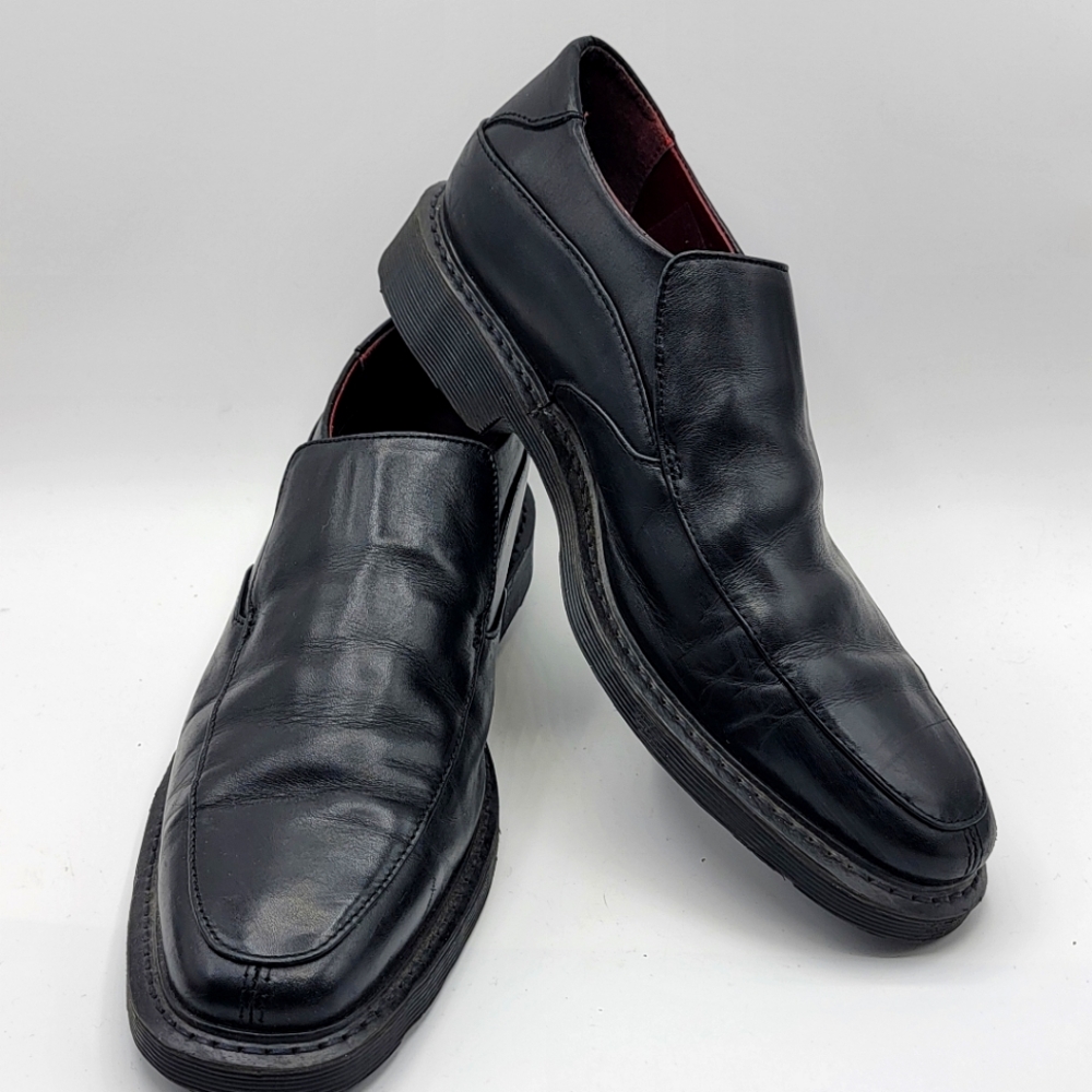 Dr‎ Martens Black Leather Slip On Shoes, Mens Casual Size 10  #1326